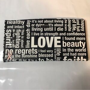 Miche Classic Bag Shell Words Pink Ribbon Black And White